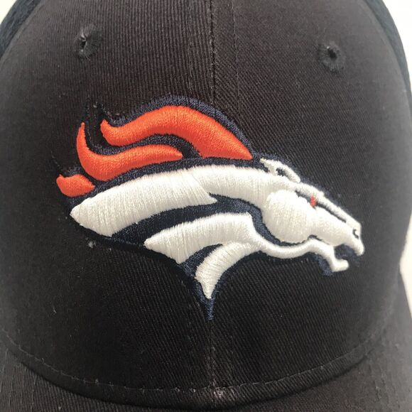 New Era 39Thirty Denver Broncos Medium Large Flex Fitted Hat Cap Black - Picture 5 of 9